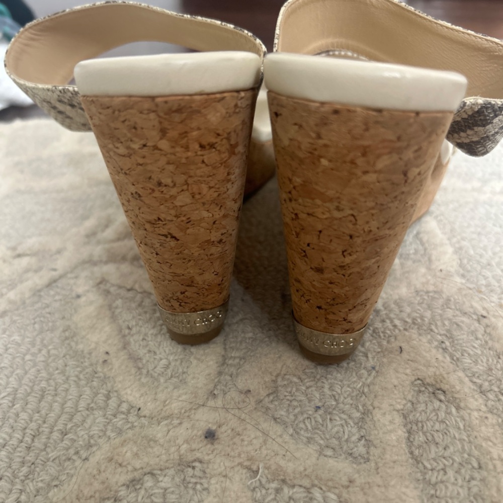 Jimmy Choo Python Print Wedge - Picture 3 of 4
